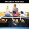 G128 Combo Pack: American USA Car Flag & Christian Religious Car Flag 11x17 In | Both Double Sided Printed 150D Polyester | Flagpole Included | Perfect for Festival Celebrations, Parades
